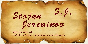 Stojan Jereminov vizit kartica